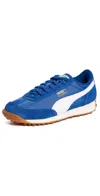 Puma Women's Palermo Leather Casual Sneakers From Finish Line In Clyde Royal/ White