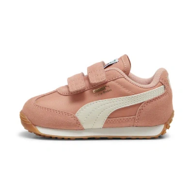 Puma Babies' Easy Rider Vintage Toddlers' Sneakers In Deeva Peach-alpine Snow- Gold