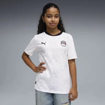 Puma Egypt Away Big Kids' Soccer Jersey In White
