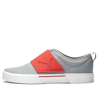 Puma El Rey Ii Slip-on 'quarry High Risk Red' In Gray