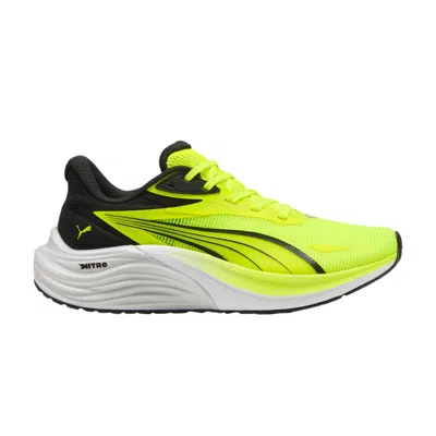 Pre-owned Puma Electrify Nitro 4 Big Kid 'yellow Alert' | Kid's Size 4.5