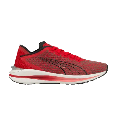 Pre-owned Puma Electrify Nitro Jr 'high Risk Red Black'