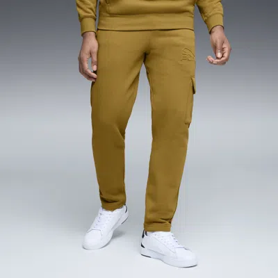 Puma Elevated Essentials Men's Cargo Pants In Brown
