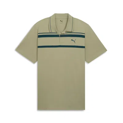 Puma Elevated Essentials Men's Polo Shirt In Gray