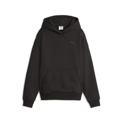Puma Elevated Essentials Women's Fleece Hoodie In Black