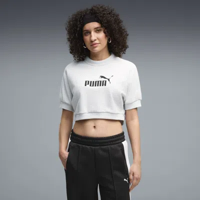 Puma Elevated Essentials Women's Relaxed Sweatshirt In White