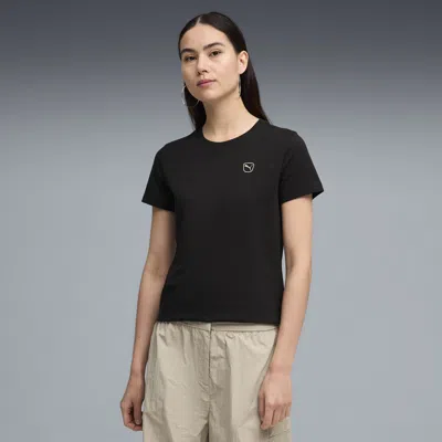 Puma Elevated Essentials Women's T-shirt In Black