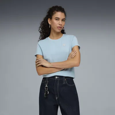 Puma Elevated Essentials Women's T-shirt In Blue