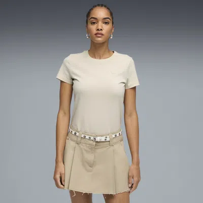 Puma Elevated Essentials Women's T-shirt In Neutral