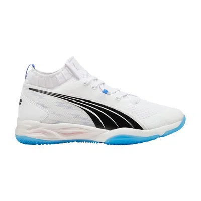 Pre-owned Puma Eliminate Power Nitro Sqd Court 'white Bluemazing' | Men's Size 7.5