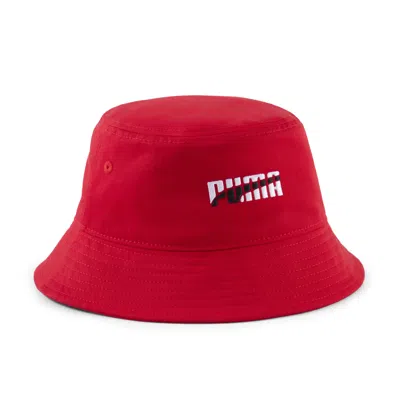 Puma Ellis 2.0 Big Kids' Bucket Hat In Red