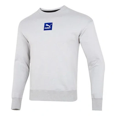 Puma Emb Logo Sweatshirt 'grey' In Gray