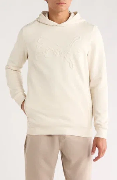 Puma Embossed Hoodie In White