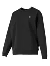 Puma Embossed-logo Crew-neck Sweatshirt In Black