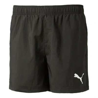 Puma Embossed Logo Fleece Shorts 'black White'