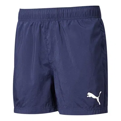 Puma Embossed Logo Fleece Shorts 'blue White'