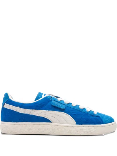 Puma Embroidered-logo Sneakers In Blue