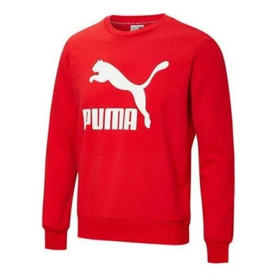 Puma Embroidered Logo Sweatshirt 'red'