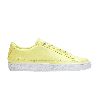 Pre-owned Puma Emoji X Wmns Basket 'sunny Lime' In Yellow