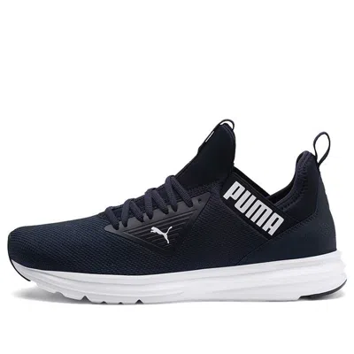 Puma Enzo Beta Navy Blue Low Tops Sports Shoe 'purple Black White'