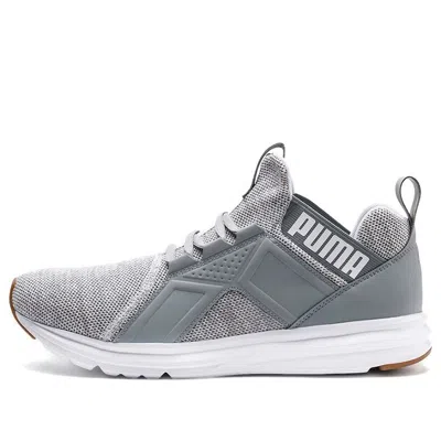 Puma Enzo Knit Low-top Running Shoes Grey/white In Multi