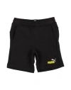 Puma Babies'  Ess+ 2 Col Shorts Tr Toddler Boy Shorts & Bermuda Shorts Charcoal Size 5 Cotton, Polyester In Grey