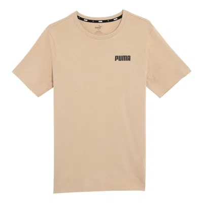 Puma Ess 2 Col Small Logo T-shirt 'tan' In Neutral
