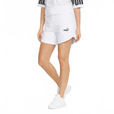 Puma Ess 5'' High Waist Women's Short In White