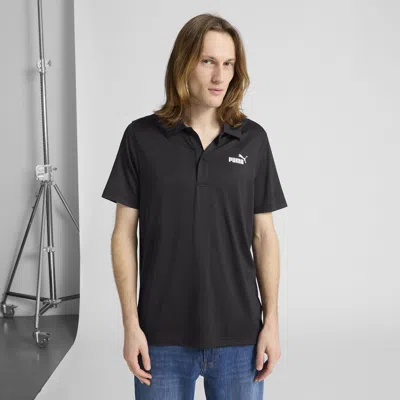 Puma Essentials All In Men's Polo Shirt In Black