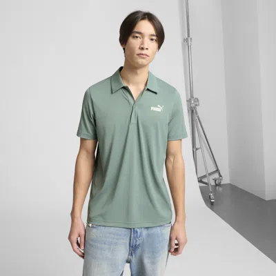 Puma Essentials All In Men's Polo Shirt In Green