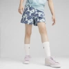 Puma Ess+ Blossom Girls' Shorts In Turquoise Surf