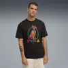 Puma Ess Ddm Graphics T-shirt Men In Black