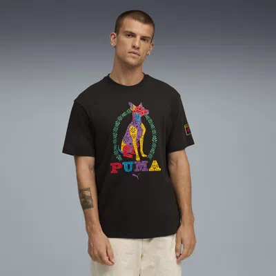 Puma Ess Ddm Graphics T-shirt Men In Black