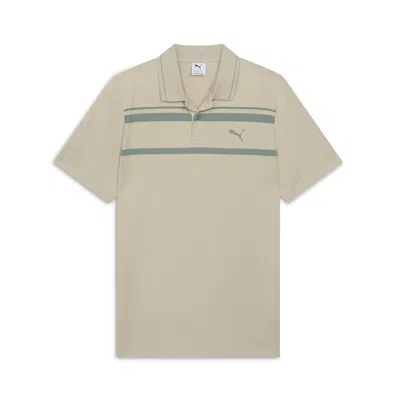 Puma Ess Elevated Men's Polo Shirt In Beige