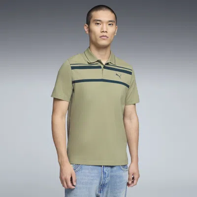 Puma Ess Elevated Polo Shirt Men In Green