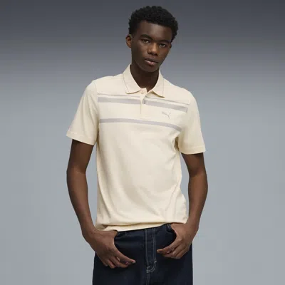 Puma Ess Elevated Polo Shirt Men In White