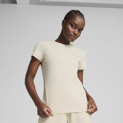 Puma Ess Elevated Rib T-shirt Women In White