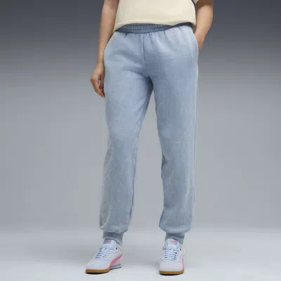 Puma Ess Elevated Wash Sweatpants Women In Blue