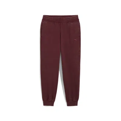 Puma Ess Elevated Wash Sweatpants Women In Red