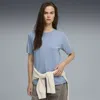 Puma Ess Elevated Wash T-shirt Women In Blue