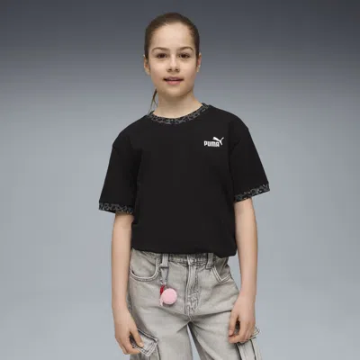 Puma Kids' Ess Graphic Animal T-shirt Youth In Black