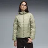 Puma Ess Hooded Padded Jacket Women In Green
