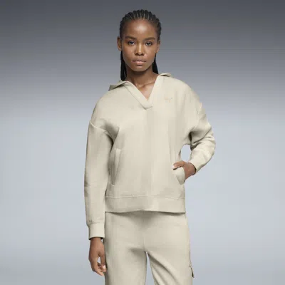 Puma Ess Jacquard Hoodie Women In White