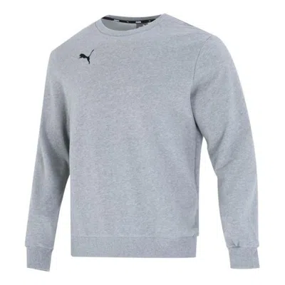 Puma Ess Logo Crew Sweater 'grey' In Gray