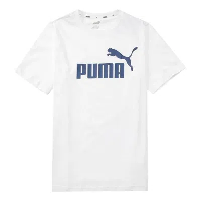 Puma Ess+ Logo Execution T-shirt 'white'