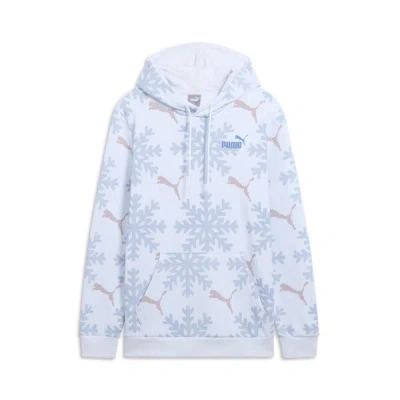 Puma Ess+ Logo Lab Men's Winter Hoodie In Silver Mist