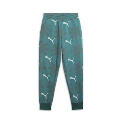 Puma Ess+ Logo Lab Men's Winter Pants In Dark Myrtle