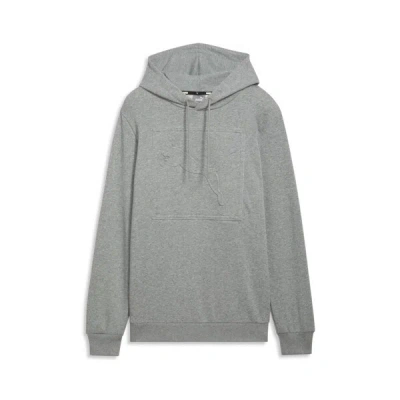 Puma Ess Men's Hoodie In Medium Gray Heather