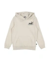 Puma Babies'  Ess+ Mid 90s Hoodie Tr B Toddler Boy Sweatshirt Beige Size 7 Cotton, Polyester, Elastane