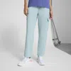 Puma Essentials Small No. 1 Logo Women's Cargo Pants In Green